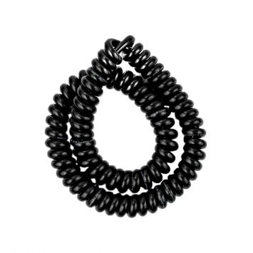Cable espiralado negro para artefactos de iluminación tramo 1mt
