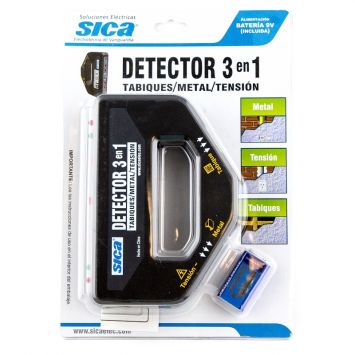 Detector 3 en 1 - detección de tabiques metal y tensión- sica